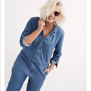 Madewell Denim Coverall Jumpsuit